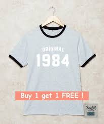 35th Birthday Shirt Original 1984 Shirts Ringer Tee 80s