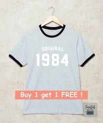 35th birthday shirt original 1984 shirts ringer tee 80s