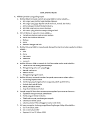 ← download bank soal matematika smp kelas 9 download bank soal sd kelas 4 pt intan pariwara. Soal Uts Plh Kls Xi A Pilihlah Jawaban Yang Paling Tepat