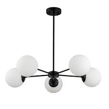 Check spelling or type a new query. Ferwvew 5 Light Modern Black Chandelier Mid Century Farmhouse Globe Sputnik Ceiling Pendant Light Chandeliers Lighting Fixture With Glass Shades For Living Dinning Room Foyer Bedroom Kitchen Island Buy Online In Antigua