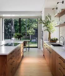 Whenever You Can Let The Outside In Love This Glass Wall And Kitchen Design Fro Whenever You Can Let The Ou House Design House Interior Home Decor Kitchen