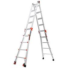 Die pulverbeschichtung bietet korrosionsschutz und eine glatte. Little Giant Ladders Velocity With Wheels M22 22 Ft Import It All
