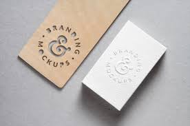 Download Cutout Wood Embossed B Card Mockup Graphicburger Yellowimages Mockups