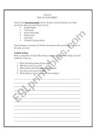 The worksheet topics below will. English Worksheets English Work Sheet For Class Iii