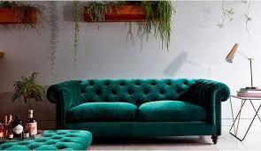 Chesterfield grey velvet tufted sofa, 79. Green Velvet Sofas Home Velvet Chesterfield Sofa Teal Velvet Sofa Green Velvet Sofa