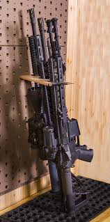 The most common wall gun rack material is wood. Gss Weapons Storage Gun Closets Gun Room Display Products