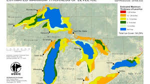 Lake Superior more than half frozen. How much ice is on Great Lakes
