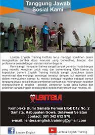 Tanggung jawab sosisla perusahaan dapat digunakan dalam mengatasi krisis yang timbul. Lentera English Home Facebook