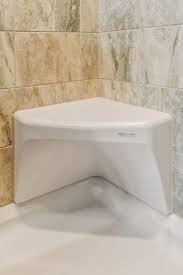 Next, use a wet saw or a tile cutter to adjust the tile dimensions. Ceramic Tile Shower Corner Seat Commodore Of Pennsylvania
