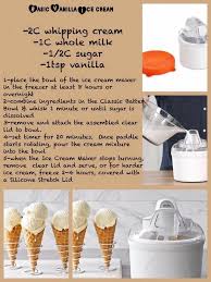 Vanilla Ice Cream Pampered Chef Ice Cream Maker Recipe Ice Cream Maker Recipes Vanilla Ice Cream Maker Recipes
