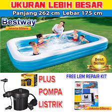 Order sekarang » sms : Kolam Renang Anak Bestway Original Kolam Bestway Keluarga Ukuran Besar 262 X 175cm X 51cm Shopee Indonesia