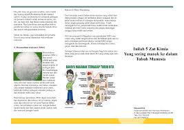 Bahan kimia yang dicampurkan ke dalam makanan yang bertujuan untuk meningkatkan kualitas makanan, menambahkan kelezatan, membuat. Inilah 5 Zat Kimia Yang Sering Masuk Ke Dalam Tubuh Manusia
