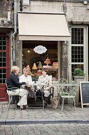 Besides the coffee bar, you can enjoy several of our coff 3 Women On Terrace Julie S House Ghent Coffee Cafe Cafe Bistro Coffee Shop Design