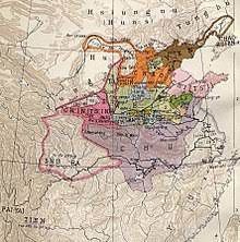 Peta empayar qin terlalu di perbatasan cina semasa | © phgcom / wikimedia commons. Qin Dynasty Wikipedia