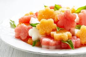 Pasteque Et Melon A La Fleur D Oranger Recette Salade De Fruits Facile Recette Pasteque Idee Recette