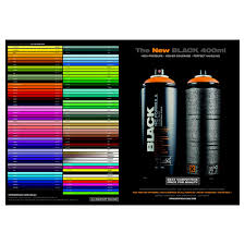 Montana Black Printed Color Chart Jacksons Art Supplies