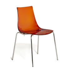 Chaise Empilable Transparente Orange Transparent Orange Olivia Les Chaises Et Tabourets Les Meubles De Cui Mobilier De Salon Chaise Empilable Meuble Deco