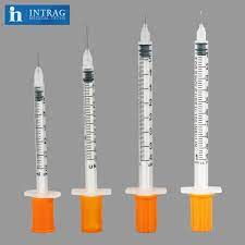 ¼ ml or 0.25 ml = 25 units; China Sterile Disposable Insulin Syringes U 100 1ml 0 5ml 0 3ml China Insulin Syringe Syringe