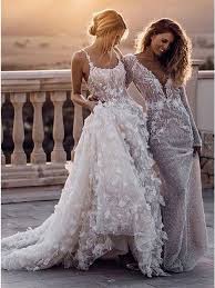 Dignified Scoop Sleeveless Court Train Lace Wedding Dress Coral Bridesmaid Dresses Designer Wedding Dresses Dream Wedding Dresses