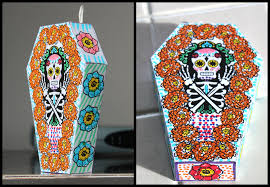 Decoracion dia de los muertos. Me Encanta Escribir En Espanol Decoracion Ataud Para El Dia De Muertos
