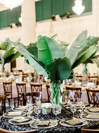 50 Green Tropical Leaves Wedding Ideas Tropical Wedding Centerpieces Flower Centerpieces Wedding Greenery Wedding Centerpieces