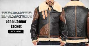 Terminator Salvation Film John Connor Leather Jacket John Connor Wwii Bomber Jacket Jackets