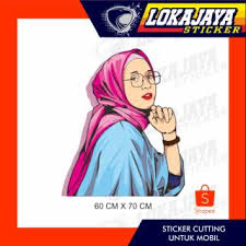 Cara menggambar wajah wanita berjilbab cara menggambar via caramenggambar.com. Sticker Cutting Siluet Wajah Wanita Waterprof Kaca Pintu Body Mobil Shopee Indonesia