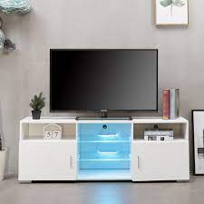 We did not find results for: Portable Detachable Tv Stand Cabinet Console With Led Light Shelves 1 Decorins Living Room White White Wood Table Tv Stand Cabinet