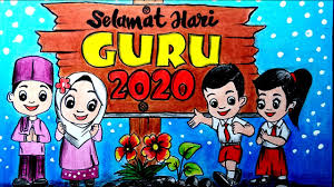Download selamat hari guru mewarna yang bermanfaat dan boleh. Cara Menggambar Dan Mewarnai Poster Tema Hari Guru Selamat Memperingati Hari Guru Nasional 2020 Youtube