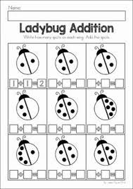 Spring Preschool No Prep Worksheets Activities A Page From The Unit Ladybug Addition Ladybugs Preschool Spring Worksheets Preschool Preschool Math