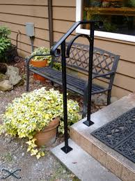 Do this for each post. Shop Arch Styled Hand Railings For Concrete Steps Diy Handrails