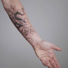 Snake And Peonies On The Hand Skull Rose Tattoos Forearm Tattoo Tattoos