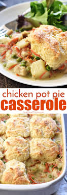 Chicken Pot Pie Casserole This Easy Comfort Food Recipe Features A Classic Filling Chicken Pot Pie Casserole Easy Chicken Pot Pie Recipe Pot Pie Recipe Easy