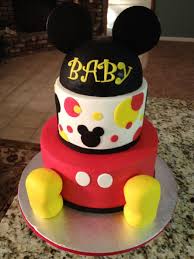 Mickey Mouse Baby Cake Disney Baby Shower Minnie Mouse Baby Shower Baby Shower Cakes Neutral