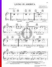 Free sheet music 148 000+ free sheet music. Living In America Sheet Music Piano Voice Guitar Pdf Download Streaming Oktav