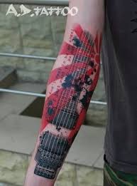 Black And Red Batman Tattoo Pin By Kindra Cobia On Art Tattoo Trash Music Tattoos Music Tattoo Sleeves