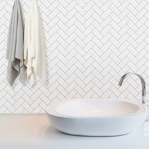 Check spelling or type a new query. Herringbone Peel Stick Backsplash Tile You Ll Love In 2021 Wayfair
