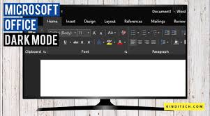 Cara Settings Dark Mode Di Microsoft Office Word Excel Powerpoint Rindi Tech