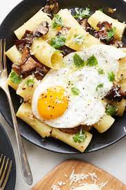 Pasta With Mushrooms Fried Eggs And Herbs Recipe Nyt Cooking Stuffed Mushrooms Herb Recipes Recipes