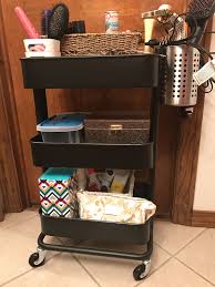 My Raskog Cart From Ikea Kept In The Bathroom For My Girlie Things Metal Utensil Can From Ikea A Makeup Storage Solutions Appliances Storage Storage Solutions