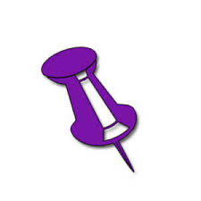 Free Clipart Picture Of A Purple Push Pin Purple Free Clip Art Push Pin