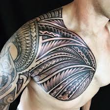 We publish celebrity interviews, album reviews, artist profiles, blogs, videos, tattoo pictures, and more. 80 Tribal Shoulder Tattoos For Men Masculine Design Ideas