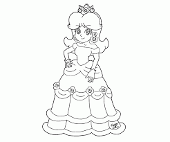 Princess Daisy Coloring Page Coloring Home