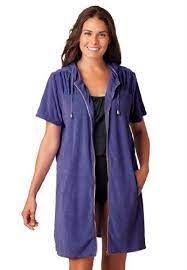 Topseller Woman Within Plus Size Hooded Terry Swimsuit Coverup 29 99 Plus Size Outfits Plus Size Swimsuits Plus Size Cover Up