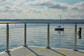 Stretching more than 500 miles, linking. Cable Railing For An East Coast Pier Viewrail