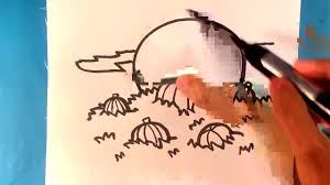 Learn how to draw a pumpkin and other flowers and plants with our easy instructions. How To Draw A Pumpkin Patch Halloween Drawings Youtube