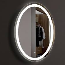 Miroir Lumineux Avec Eclairage Led 80x60 Cm Oval Miroir Lumineux Miroir Salle De Bain Eclairage Led