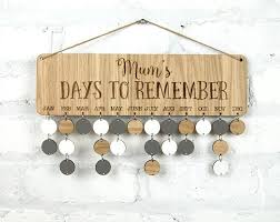 Personalised Days To Remember Sign Wood Board Family Friends Birthday Board Celebrations Anniversaries Cher Birthday Board Wooden Calendar Wood Signs