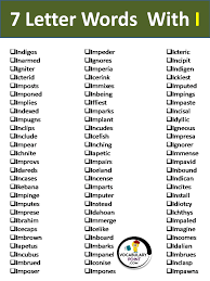 Learn about some of the most unusual words around the globe used to express highly specific emotions. 7 Letter Words With I Vocabularypoint Com