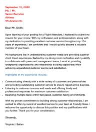 Sample experienced cabin crew resume. Flight Attendant Cover Letter Sample Letters Email Examples